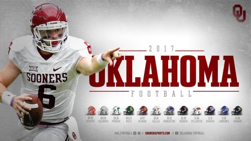 Next seasons OU schedule,and dont forget porn pictures