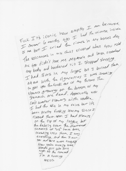 ionicsky:  extrasad:  Fuck. It’s ironic how empty I am because  I swear 6 months ago I had the universe inside of me but I cried the rivers in my bones dry. The volcanoes in my chest erupted when you told me you didn’t love me anymore and lava flooded