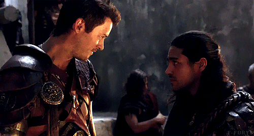 fuckyeahnagron:NASIR: I would stand with you. AGRON: Go. I shall return shortly.
