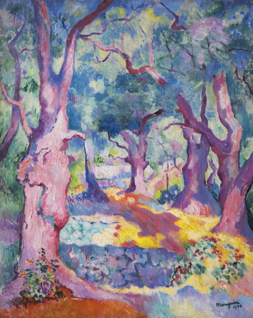 thunderstruck9: Henri Manguin (French, 1874-1949), Les Oliviers à Cavalière [Olive Trees, Cavalière]