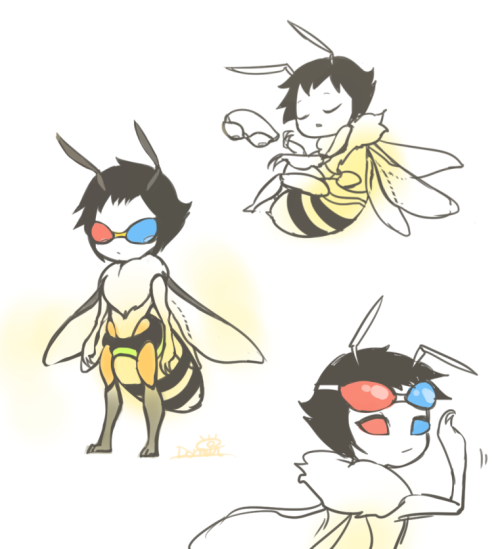 pukind: q-dormir: Bee Sollux in moth maryams au good night =w= aaAAAAAA