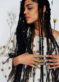 theafricanemperor:  thorodinson:Tessa Thompson photographed by Ashley G. Garner for BUNCH  Bae