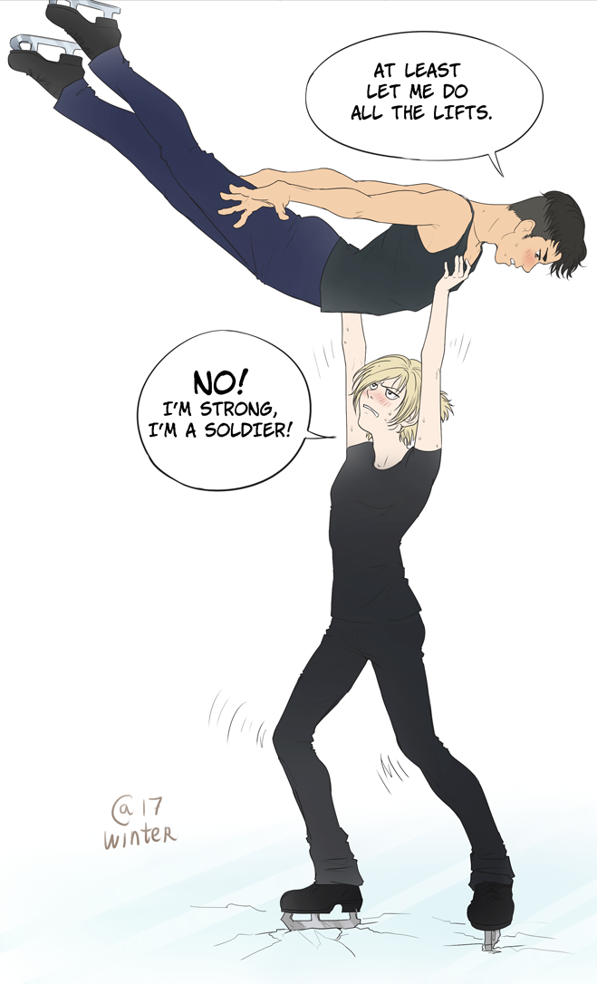 autumn-sacura:Yura &amp; Otabek doing it for the first time.