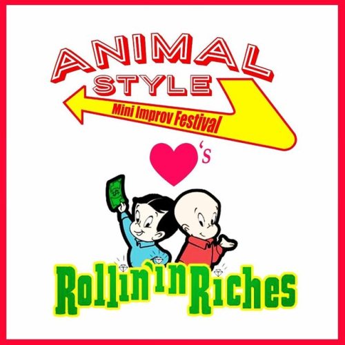 In the 6pm hour, we have a two-man improv team like no other: Rollin’ In Riches. They are two improv