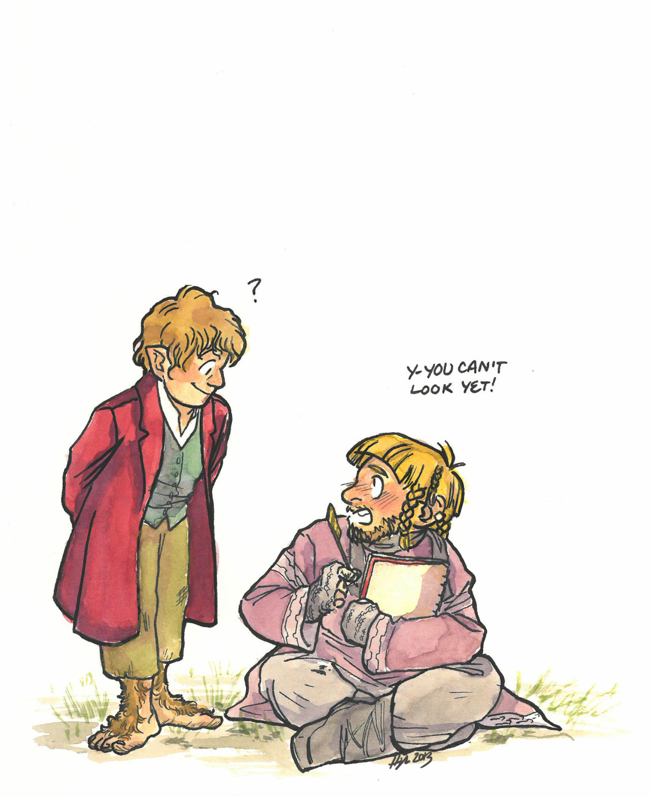 fabledquill:  I really loved learning that Ori was the one to draw Bilbo’s portrait.