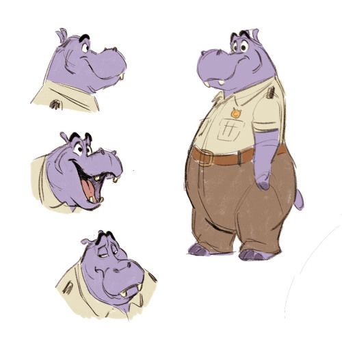 Hippo and weasel characters for my new storyboard