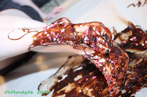 Another set I did last night.  Chocolate sauce and sprinkles, yummy!  Will be on sale at my eBay sto