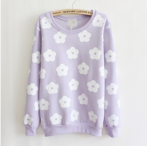 shop-cute: Pastel Floral Sweatshirt (Choose color) $25.00 You can use the code “pastelcutie10&