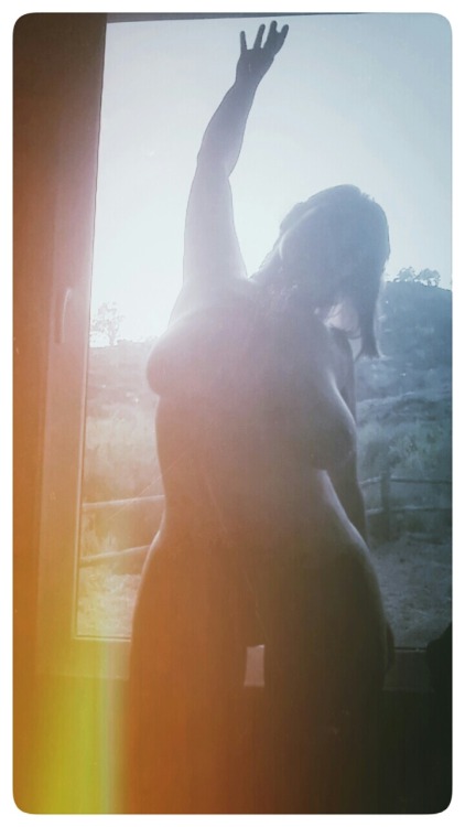 XXX thezerocurve:  #me #naked #sunset photo