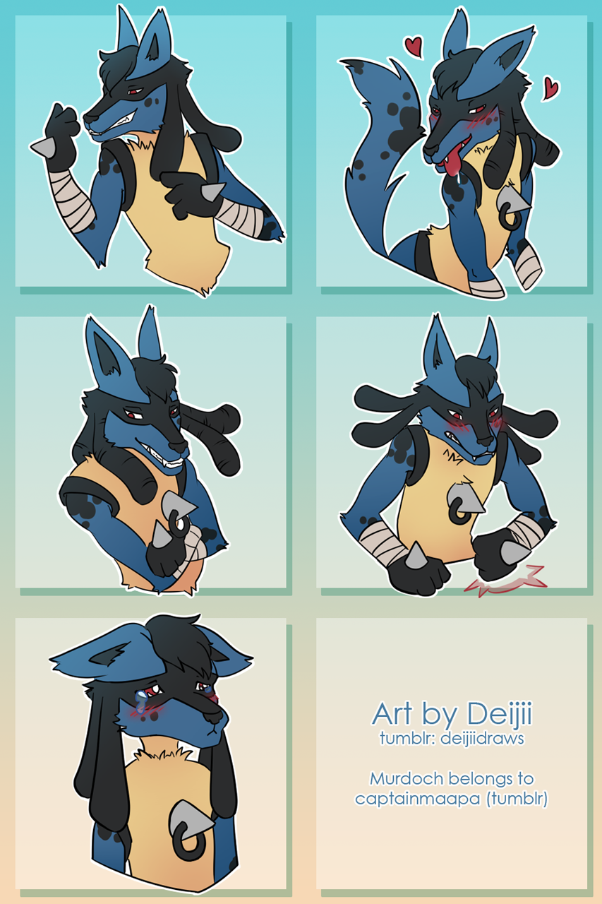 deijiidraws: Aura doggo! A little pack of stickers for @captainmaapa I don’t normally