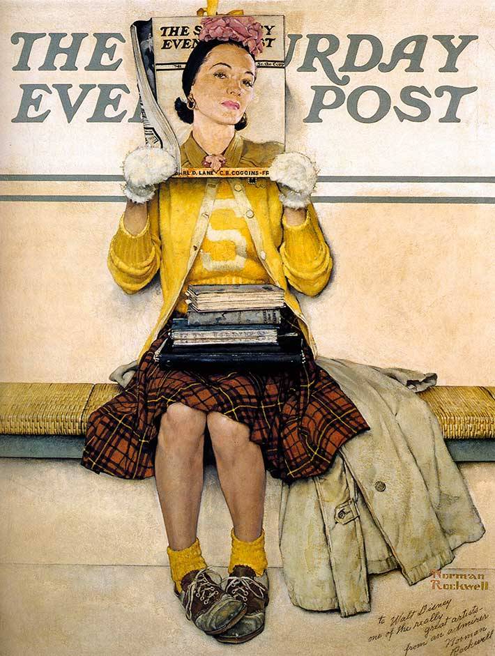 Norman rockwell tattoo painting