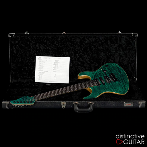 Suhr Modern Custom Trans Teal Quilt Top [Source: Distinctive Guitar. Price: £3,964/$5,235