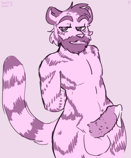 sluttyscream:  Primed and ready15$ sketch commission for https://giaccobethetiger.tumblr.com/DM me if you’re interested!