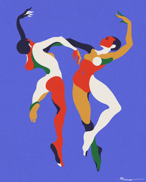 franco-e:Dancers Gift for a friend. It’s crazy to witness what I draw and how I see altering a