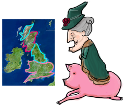 it-is-a-3-patch-problem:  frightfullytreeish:  so it came to my attention recently that not everyone knows great britain is an old lady riding on a pig  And now I will never unsee it 