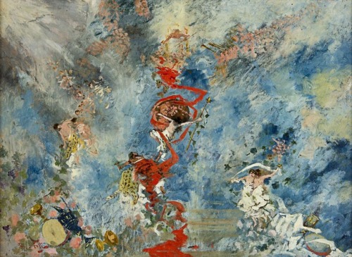 terminusantequem:Girolamo Nerli (Italian, 1860-1926), The Ascension, 1887. Oil on canvas, 39.60 x 54
