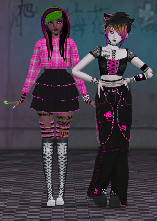 ★ Give &lsquo;Em H3ll, Kid ☆1. hair ★ top ★ skirt ★ shoes ★ leggins ★ gloves