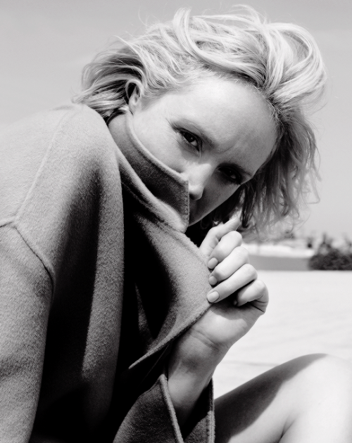 Gwendoline Christie photographed by Kerry Hallihan for The Sunday Times Style.