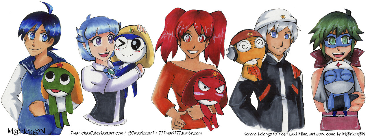 777mari777:
“Keroro fanart time! I spent hours on these x_x I hope you like it! First time (except for Natsumi) drawing them all :D
”