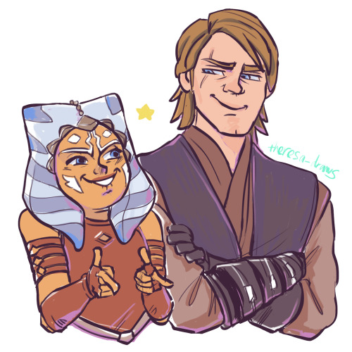 theresa-draws:only person who can make anakin look like a responsible adult