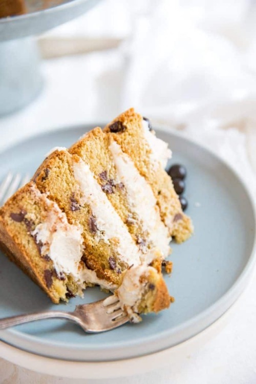 foodffs:Chocolate Chip Cookie Cake with Mocha ButtercreamFollow for recipesIs this how you roll?