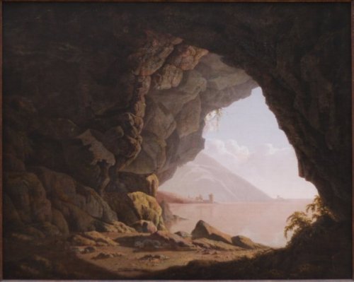 Cavern, Near Naples, 1774, Joseph WrightMedium: oil,canvashttps://www.wikiart.org/en/joseph-wright/c