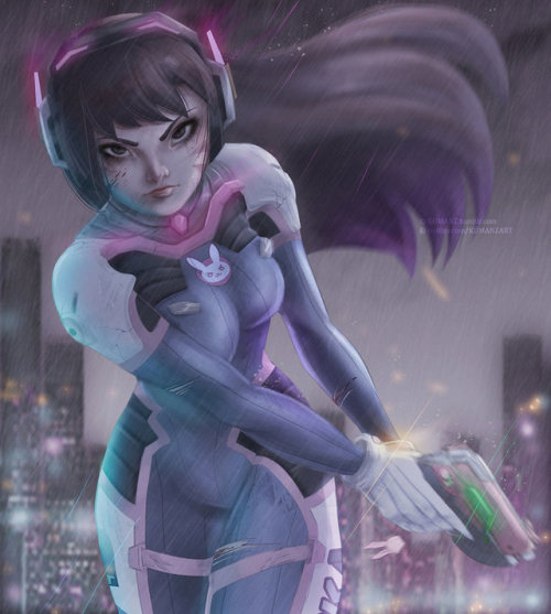 overwatch-fan-art: D.VA - Critical by KUMANZART Overwatch-is-sexy