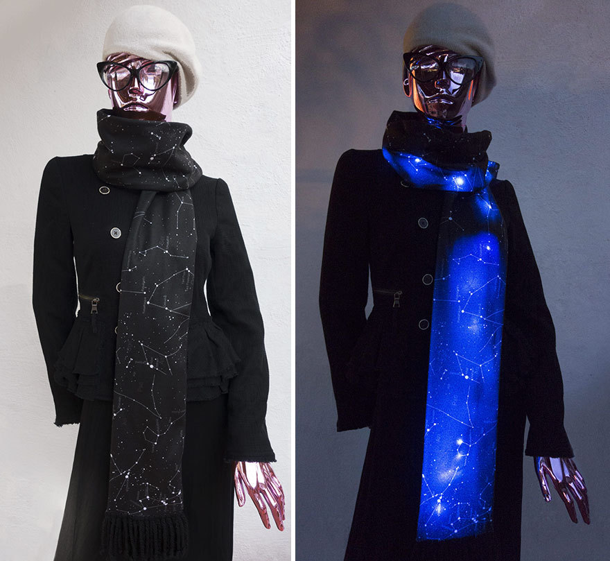 culturenlifestyle:  Stunning Starry Sky LED Scarf Fashion boutique Shenova fuses