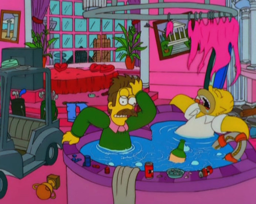 jukadiie:  sandandglass:  The Simpsons did The Hangover back in 1999.   !!!!!!! 