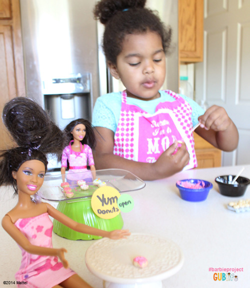 Mini Donuts Barbie Cafe | GUB Life A National Donut Day doll-size DIY from Ruby and Little Lady: Min