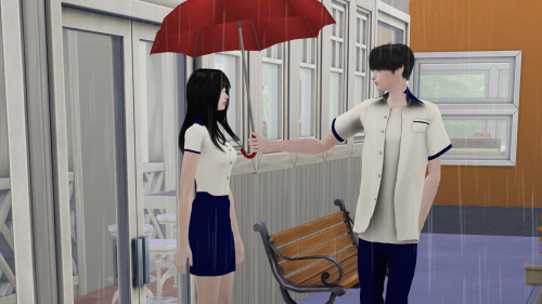 [ POSE+Summer pt.2 ]6 couple posesRainy Summer▶ Umbrella download : by SoloriyaPose Downloadpt.1