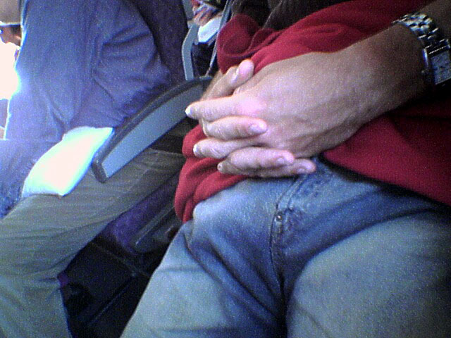 guys-with-bulges:  Sleeping Guy Next To Me Pops Wood On Plane!! Had to fish out the