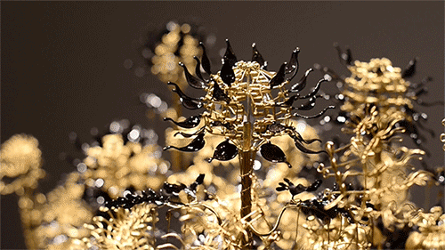 itscolossal: Blooming Kinetic Sculptures Built with Wire by Casey Curran