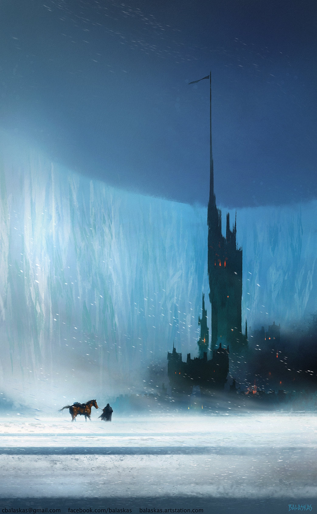 essahansen:Castle Black, GoT fanart by Christopher Balaskas