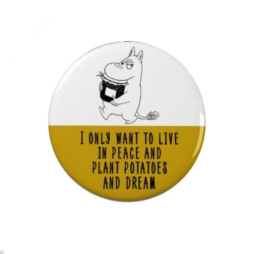 thebohoboutique:Moomintroll Badge //TheSquarePenguin