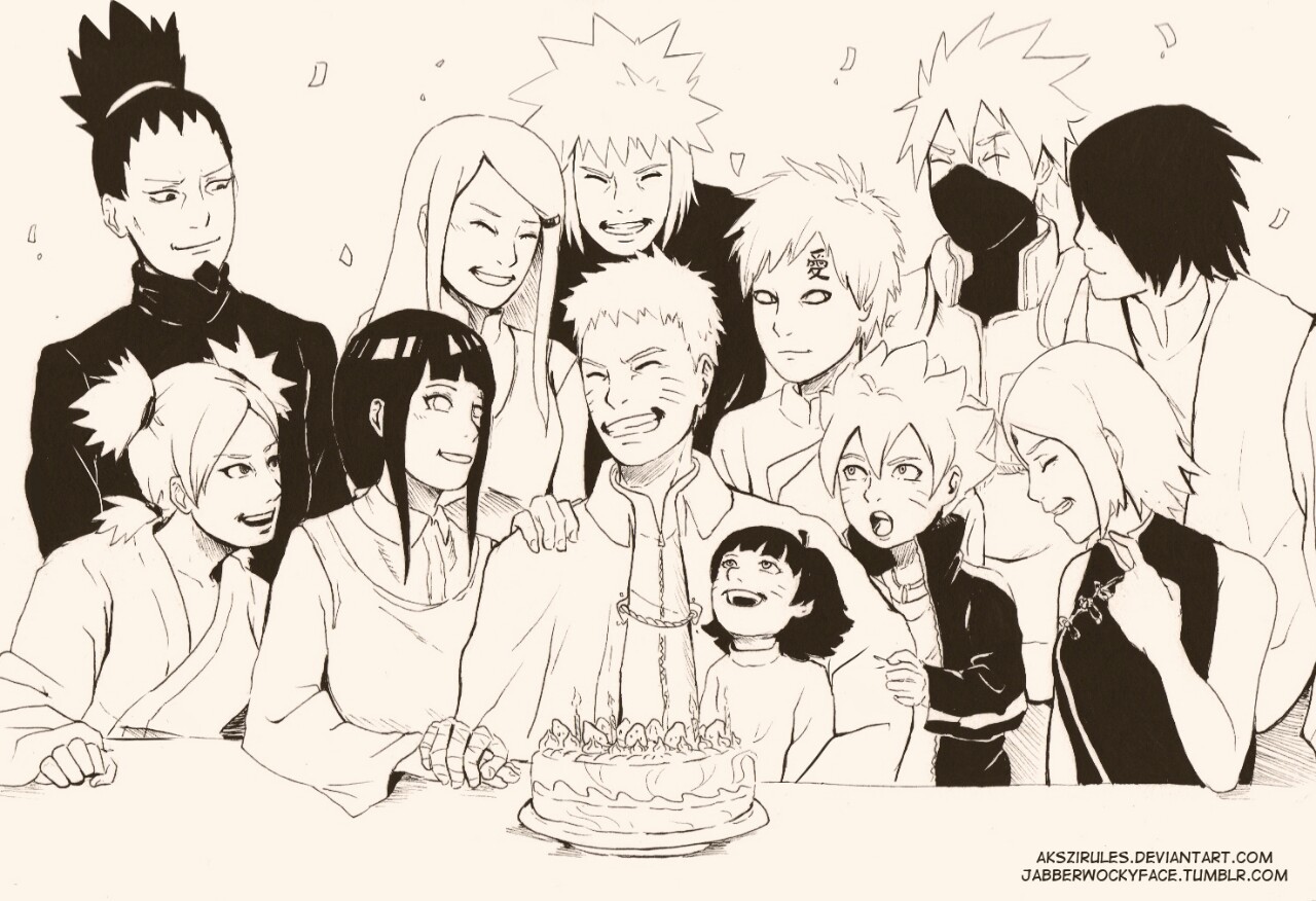 happy birthday Naruto - Naruto  Naruto sketch drawing, Naruto