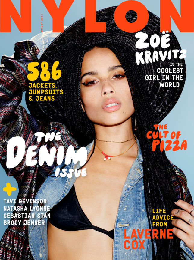 fy-zoeisabella: Zoë Kravitz for August Issue of Nylon Magazine. Styled by Sean Knight.