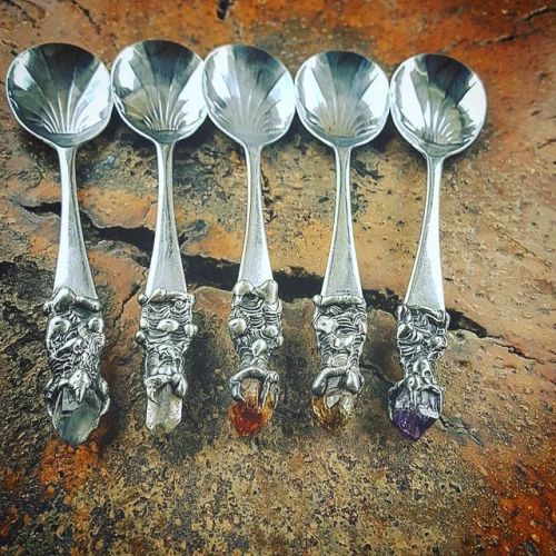 cryingcucumber: sosuperawesome: Crystal Goblets, Cutlery and Wands by Leonie Vivienne Rothman on Ets