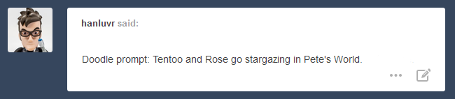 anniviech:  She could listen to him comparing the stars to the ones in their original