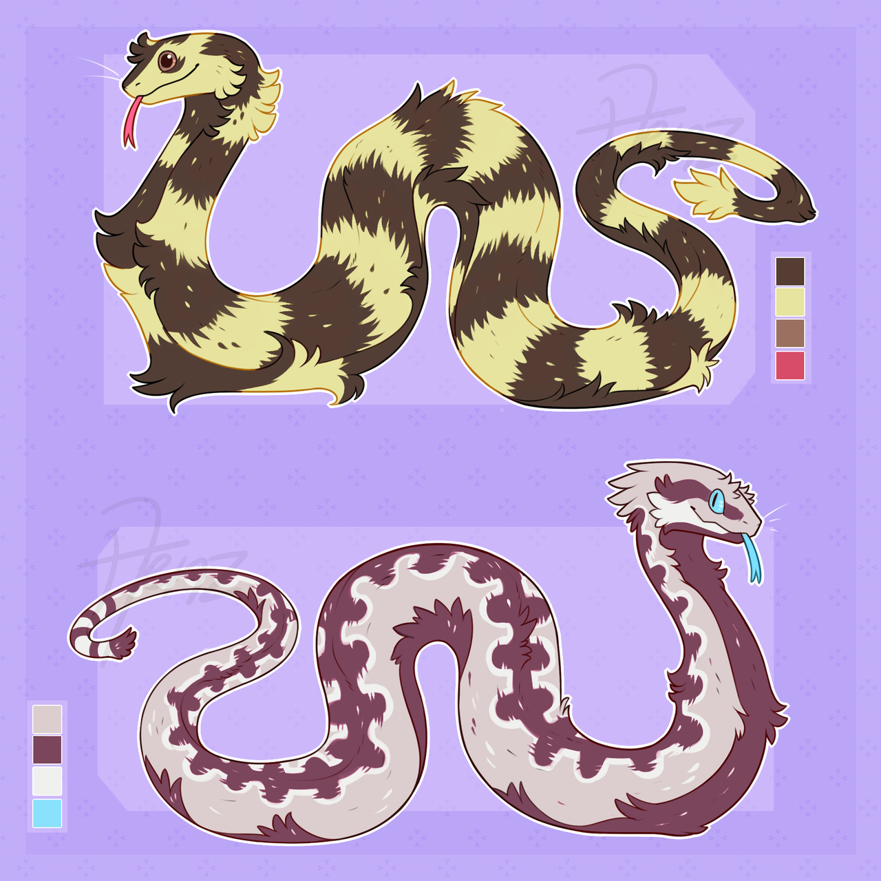 Oodles of Doodles — Hello! I've returned with some cute snake art!