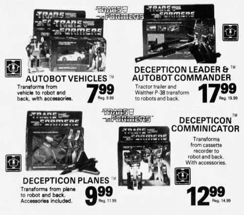 Vintage Transformers G1 print ad - sale at SupeRx in 1984.