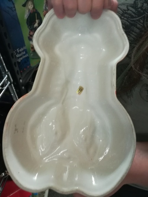 shiftythrifting:A very questionably-shaped lobster. Found at Goodwill