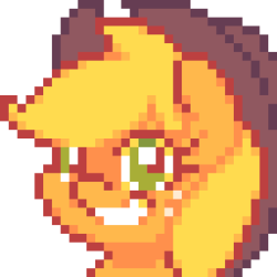 Applehorse I did on my phone (dotpict app,