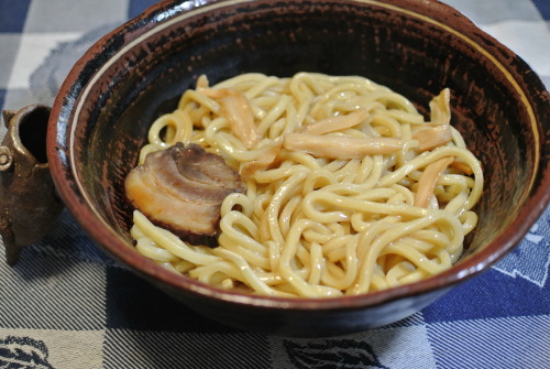 chuck-snowbug:   Frozen Noodles Before Running!!: Part 12 1. Atsumori with A Raw Egg 2. Tsukemen - S