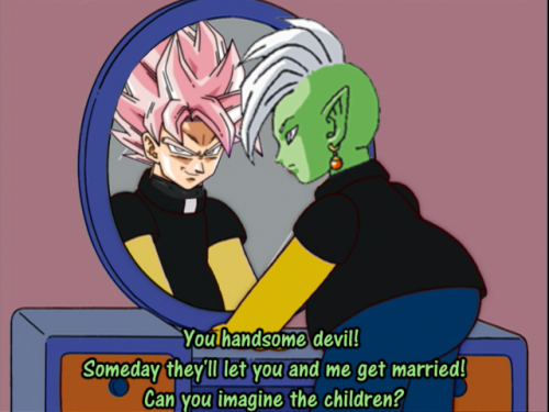 zealouslyzamasu: kitedarkside: Playing Fused Zamasu be like this, except with waaaaay more talking! 