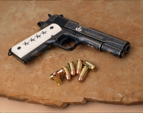 coffeeandspentbrass:  Stormin’ Norman’s commemorative 1911. 