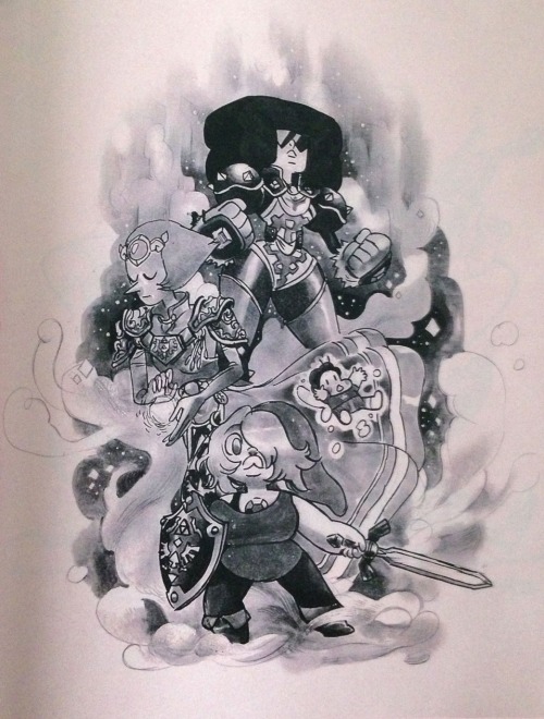 as-warm-as-choco:   Steven Universe animation staff book: Illustrations in order by: Rebecca Sugar, Kate Mitroff, Tiffany Ford, Ben Levin,  Danny Hynes,    Paul Villeco,   Hillary Florido,   Emily Walus, Ian Jones-Quartey,     Collin Howard !!! I just