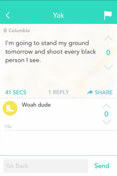 micdotcom:  #PrayForMizzou starts trending after Yik Yak threatsAmid recent racial protests and tension at Missouri, security notices were sent to dorm buildings after a series of suspicious threats were posted online to Yik-Yak. Another threatening phone