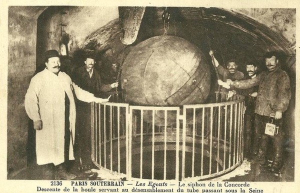 atlasobscura:  THE 19TH-CENTURY IRON BALLS STILL CLEANING THE PARIS SEWERS BY ALLISON