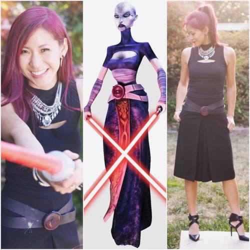 #tbt Love this Asajj Ventress inspired look from last year! ⚔#clonewars